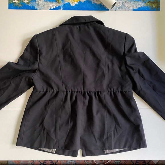 Calvin Klein Black Blazer Jacket Size 6 - Picture 3 of 5